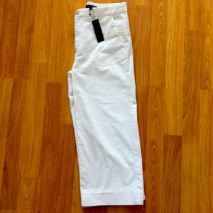 Wide leg cropped corduroy pants